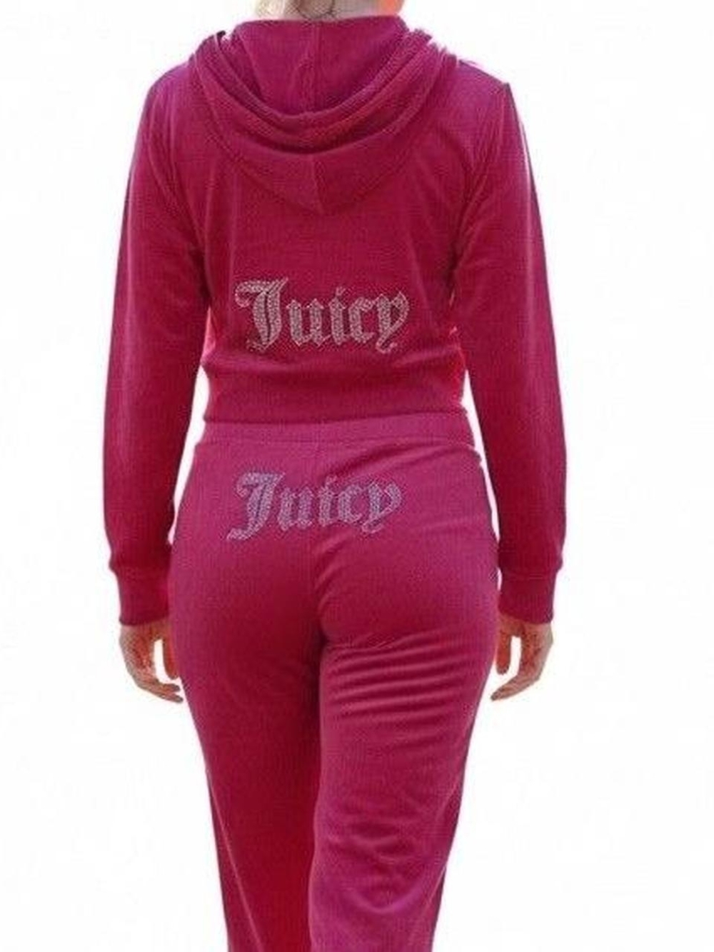 NWT Juicy Couture Vixon Pink Rhinestone Logo Tracksuit